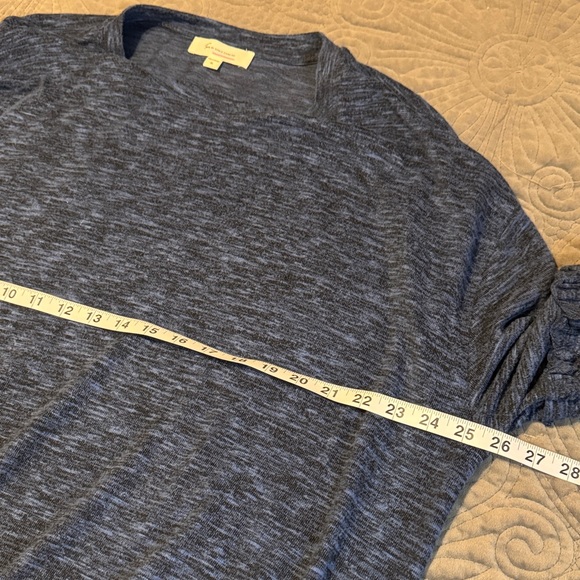 Two by Vince Camuto Heathered Blue/Gray Sweatshirt - Picture 8 of 10